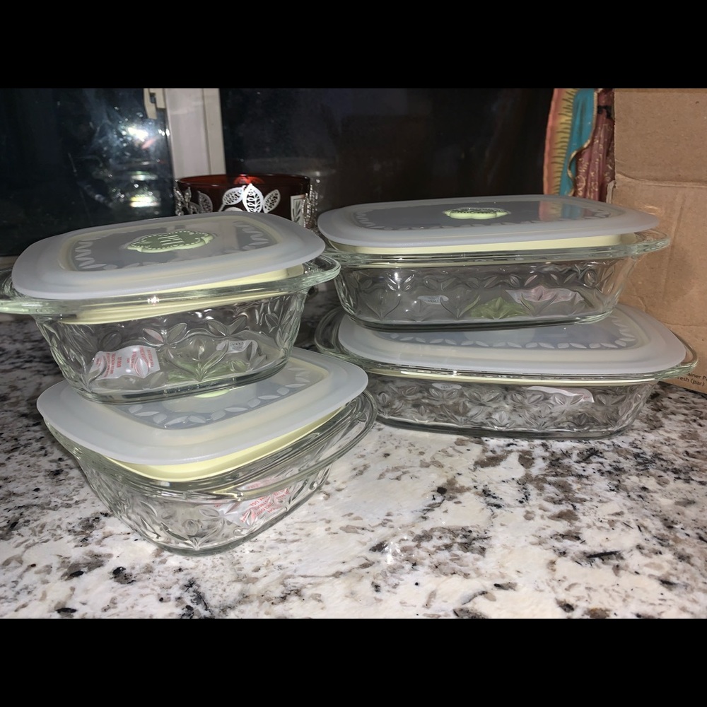Princess House Fantasia Fresh 1 Cup set & 2 Cup set storage containers